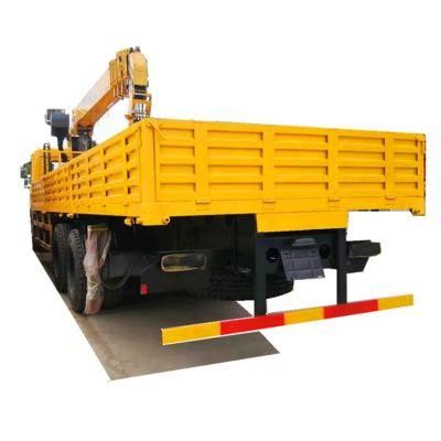 Dongfeng 6X4 14 Wheeler 8m Flat Lorry Hydraulic Lifting Telescopic Boom Truck Crane 14 Ton 16 Ton