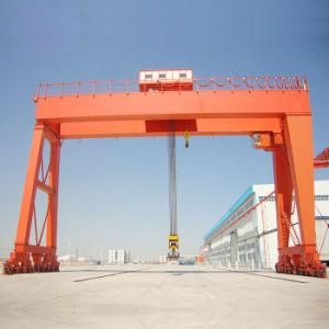 Warehouse Double Beam Electric Hoist Mobile Gantry Crane, Double Girder Semi Gantry Crane