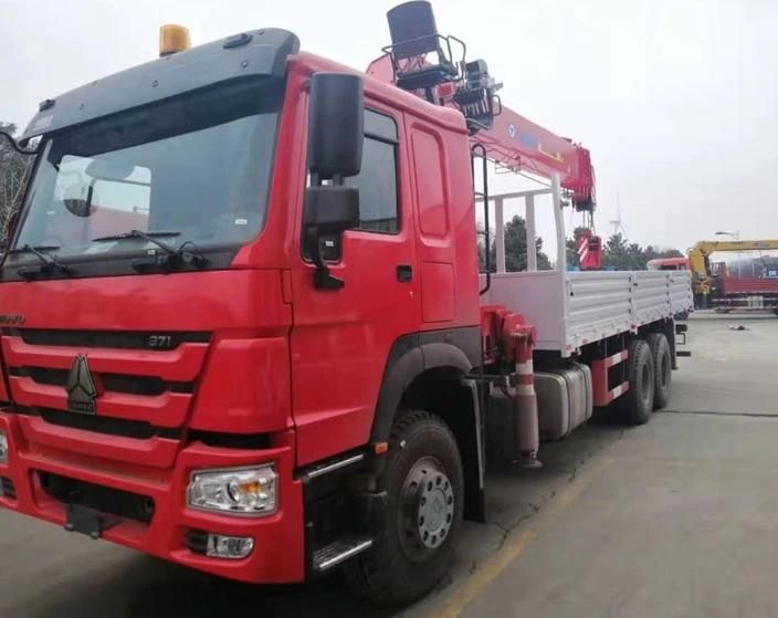 Sinotruk HOWO 6X4 371HP 16t Truck Mounted Knuckle Boom Crane