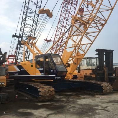 Kobelco 7055 Used Crawler Crane, Original Japan Crawler Crane 55tons