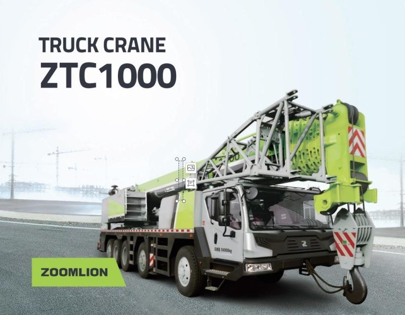 Zoomlion 100ton Hydraulic Mobile Crane / All Terrain Crane Ztc1000