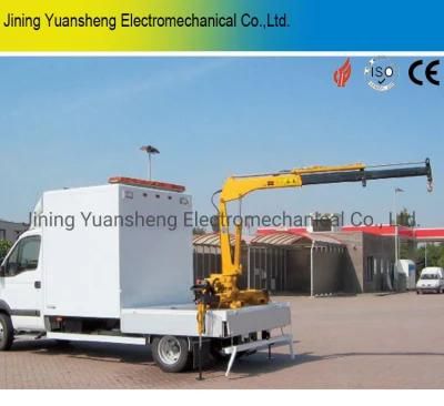 Gas/Petrol Fuel and Automatic Gear Box Pickup Truck Crane with Cable Winch