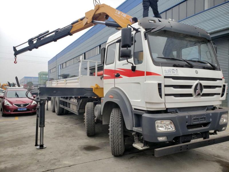 North Benz 8*4 14 Tons Folding Truck Mounted Crane for Sales