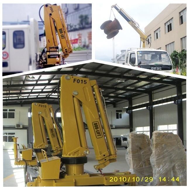 Hydraulic Folding Arm Mini 1 Ton Truck Mounted Crane