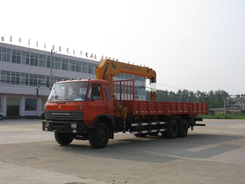 Dongfeng/HOWO/Foton/Isuzu/FAW 6*4 10ton Hoisting Truck Mounted with Hydraulic Straight 4-Arm Telescopic Boom Crane