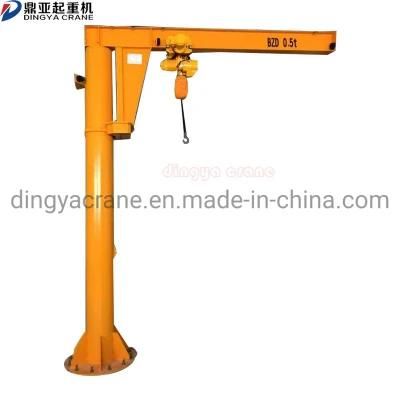 Dy High Quality 180 Degree 360 Degree 1000kg 0.5ton 1ton 2ton 3ton 5ton 6ton Floor Mounted Jib Crane