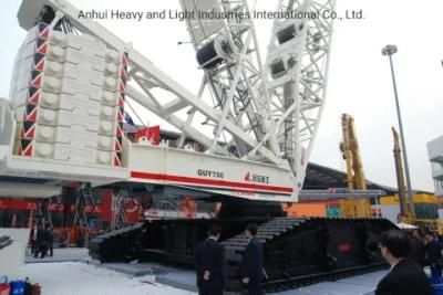 100 Ton Hydraulic Dragline Lattice Boom Quy750 Crawler Crane