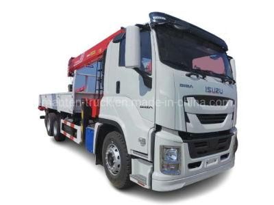 Isuzu Giga 10 Wheelers 10ton 12ton Telescopic Crane Truck Tender Price