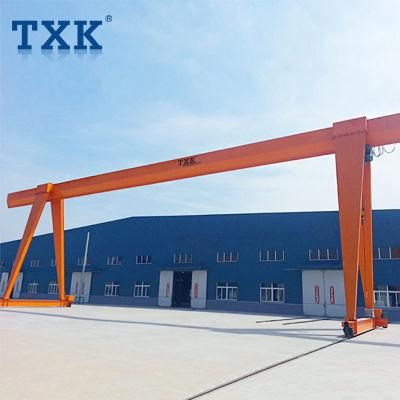 Txk 5ton 10ton 15ton Electric Running Outdoor Mobile a-Frame Gantry Crane