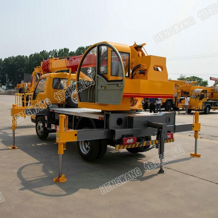 5 Tons Full Hydraulic 4X4 Truck Crane Telescopic Mobile Boom Pick up Truck Cranes for Sale