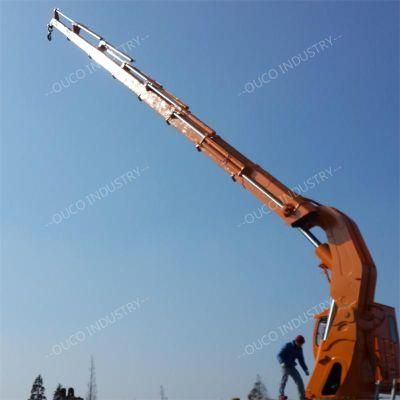 Ouco for Sale 5t20m Knuckle Telescopic Boom Marine Cranes Figh Quality