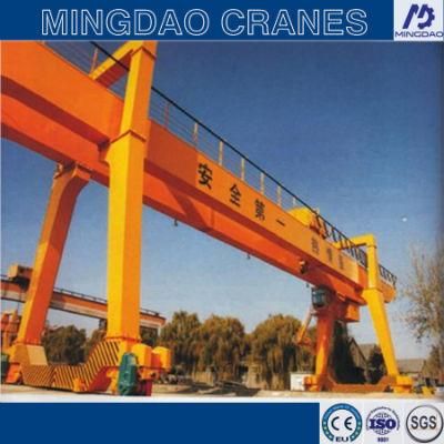 200 Ton Double-Girder Beam Gantry Crane Movable Lifter with Electric Hoist for Factory