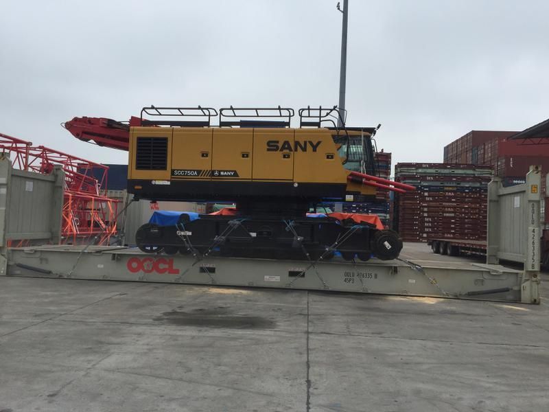 75 Ton Crawler Crane Scc750A Lifting Machines Hydraulic Crane
