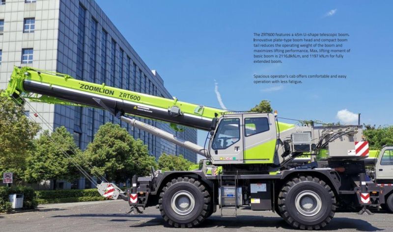 Zoomlion Zrt600 60ton Rough Terrain Crane with Internation Standard