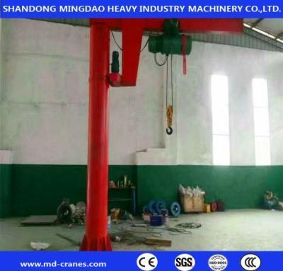 Slewing Arm Lifting 1t Jib Crane with Fixed Column