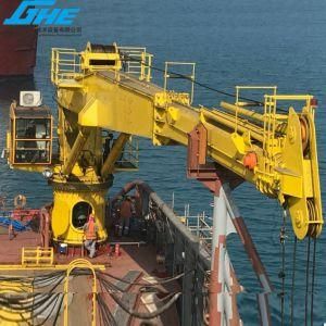 4t30m Marine Deck Cargo Handling Crane Telescopic Boom Crane Zone II Explosion Crane