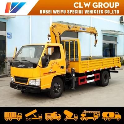 China Jmc Truck Crane 2ton/3.2tons Construction Machine Boom Crane Truck Service Truck Crane