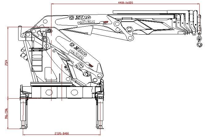 30 Ton Dongfeng Truck Heavy Lifting Crane