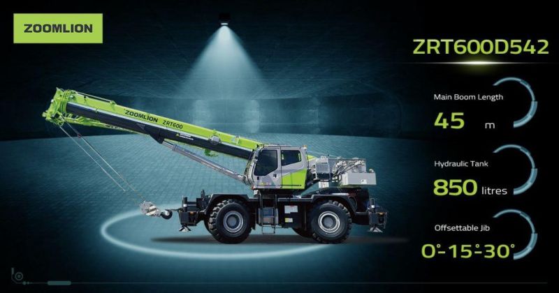 China Zoomlion Zrt600 60 Ton Rough Terrain Crane in Stock