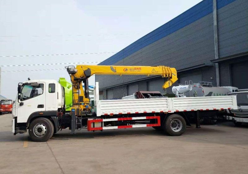 16 Ton Truck Crane with Spiral Drill Telescopic Boom Truck Mounted Crane