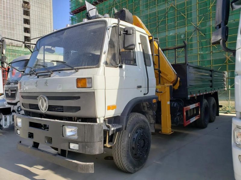 Factory Sale Dongfeng 4X2 off Road 6.3tons Folding Arm Knuckle Boom Mounted Truck Crane with The Factory Price