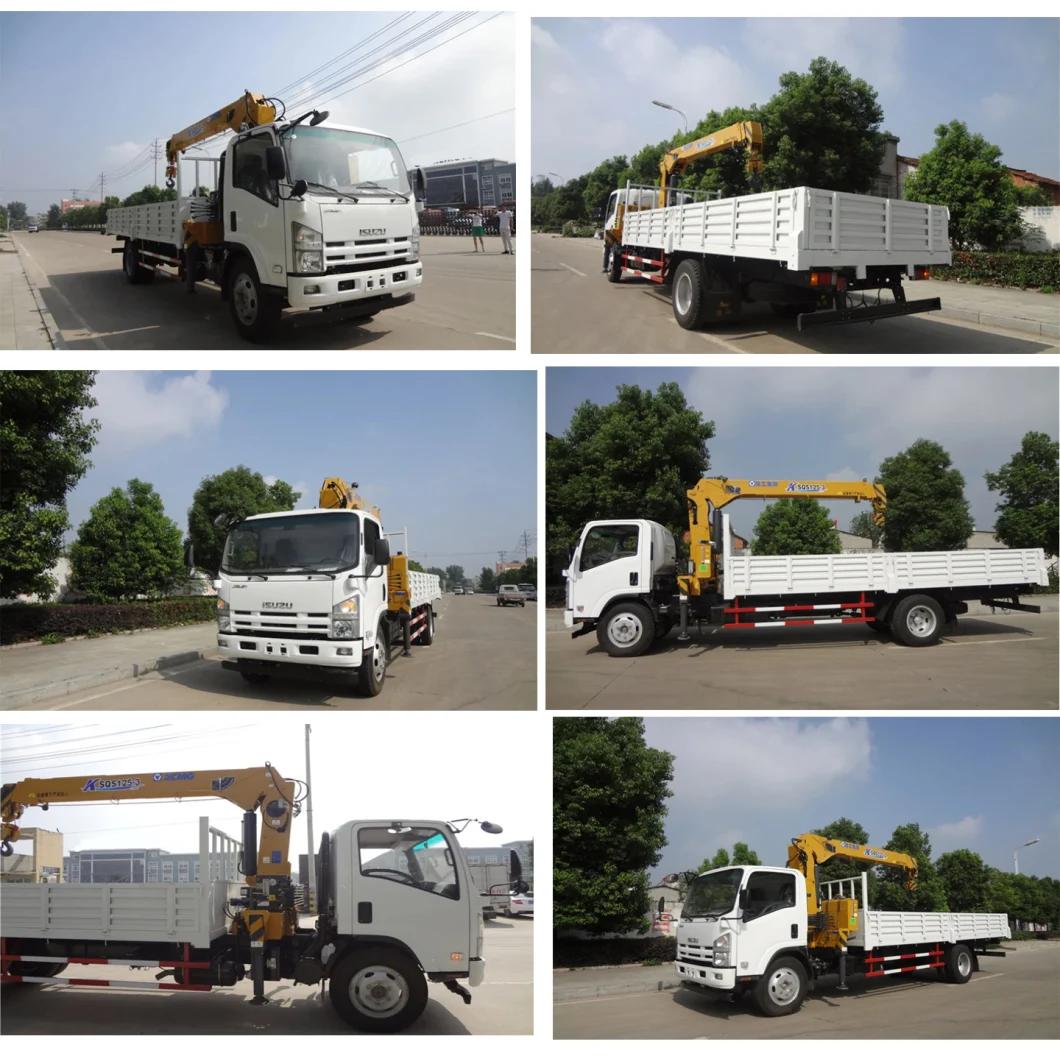 Isuzu 4*2 3 Ton Loader Folding Crane Truck