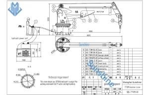 Telescopic Boom Marine Crane Ship Crane Deck Crane