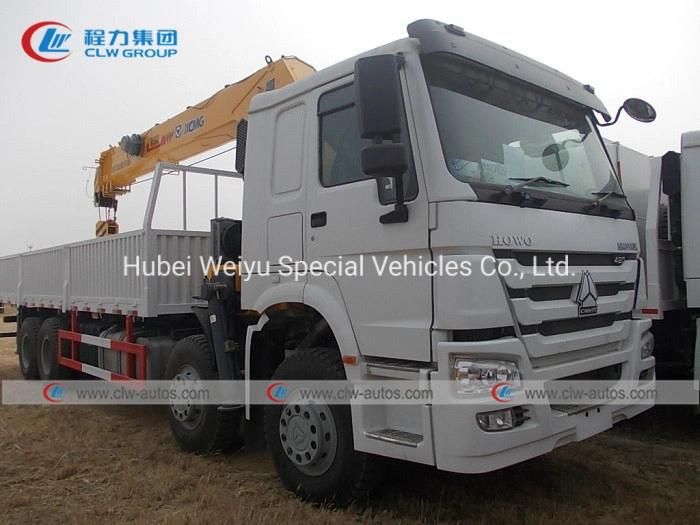 Customized 6*4 HOWO Truck with 8t Straight Telescopic Arm Crane 8 Tons Stiff Boom Crane Truck