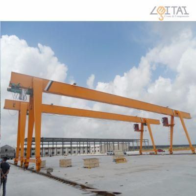 Fem Standard 20t Box Type Single Girder Gantry Crane with Electric Hoist