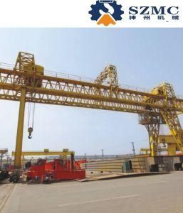 Customized Design Mghe Type Double Girder Mobile Gantry Crane with Double Electric Trolley