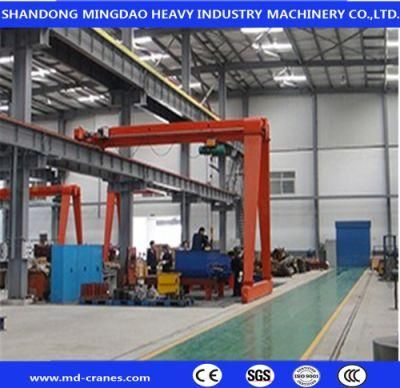 High Quality 6 Ton Electric Hoist Semi Girder Gantry Crane Price