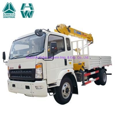 Sinotruk HOWO 4X2 6X4 8X4 3.2t 5t 6.3t 10t 12t Telescopic Folded Hiab Mounted Crane Construction Equipment Crane Mounted Truck