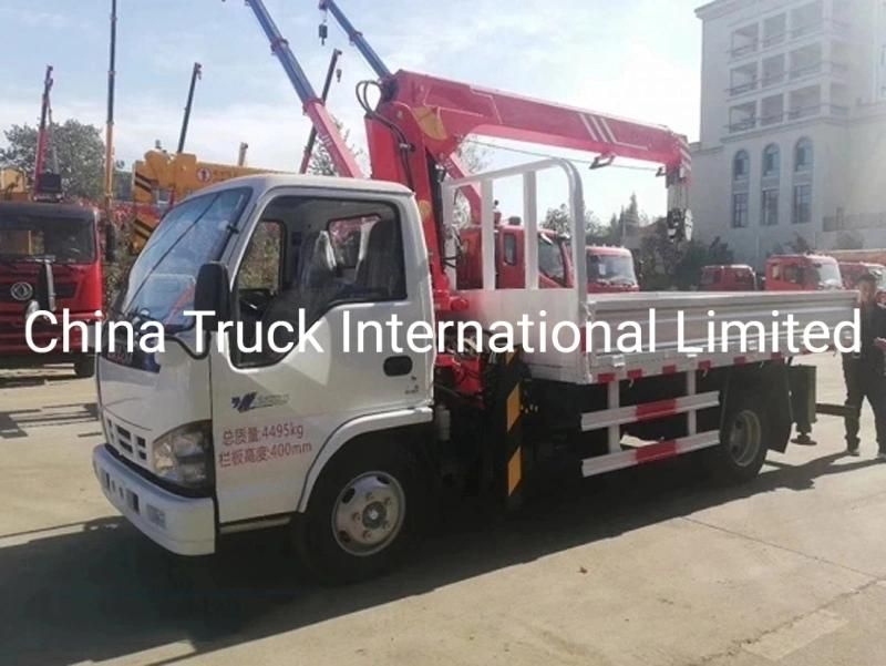 Isuzu Npr 600p 4*2 120HP Truck Mounted Crane