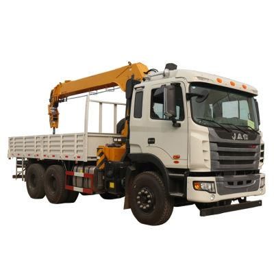 China JAC 10ton Folding Boom Crane Truck 10 Ton Cargo Truck Crane