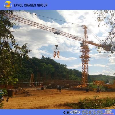 Tavol 50m Boom 6ton Load Tower Crane Finished Installation in Cambodia