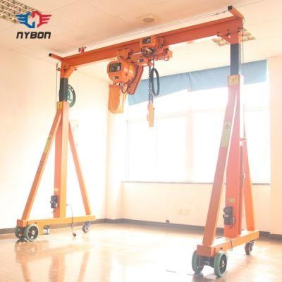 Mobile Portable Small Gantry Crane with Electric Chain Hoist