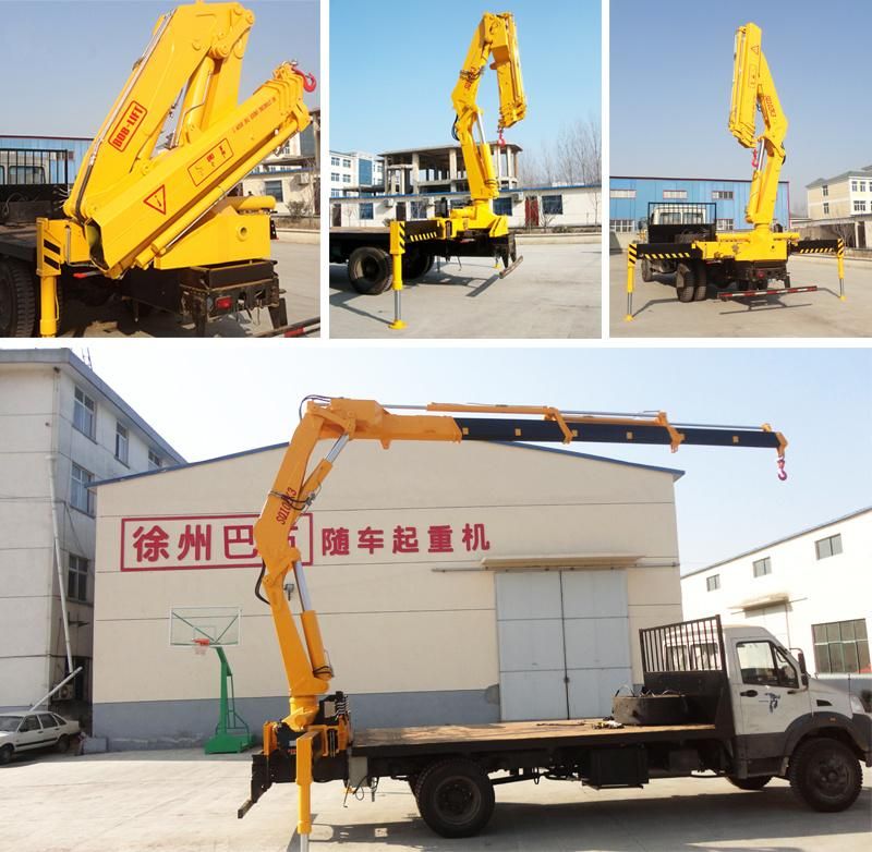 10 Ton China Manufacturer Hydraulic Knuckle Boom Truck Mounted Crane