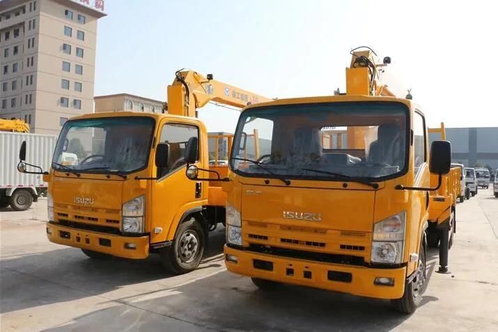 Isuzu 4X2 3.2tons Truck Mounted Hydraulic Crane Telescopic Boom Mounted on Truck