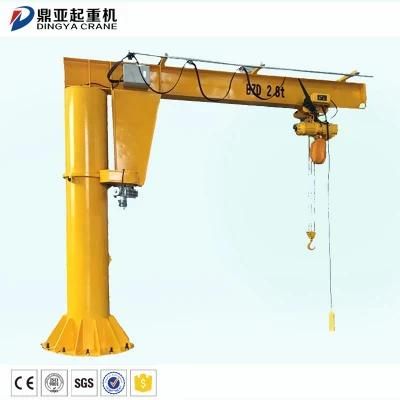 Dy 2012 Best Selling 250kg 500kg 1ton 2ton 3ton 5ton 5m 6m Small Stationary Lift Crane Cantilever Crane