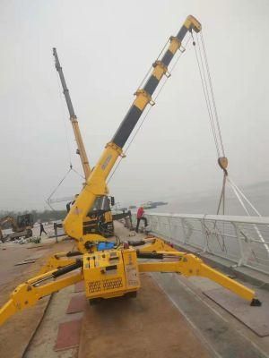 1ton 3 Ton 5ton Portable Crawler Rubber Mini Sider Crane