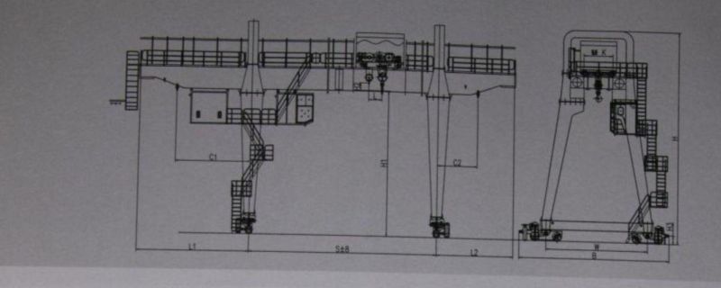 Movable Electric Hoist Gantry Crane with Wheels