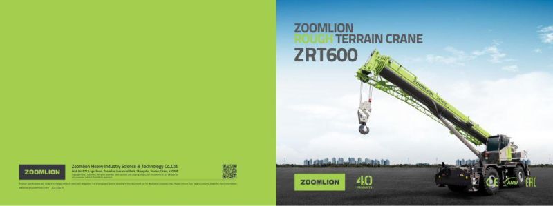 Zoomlion Zrt600 Rough Terrain Crane