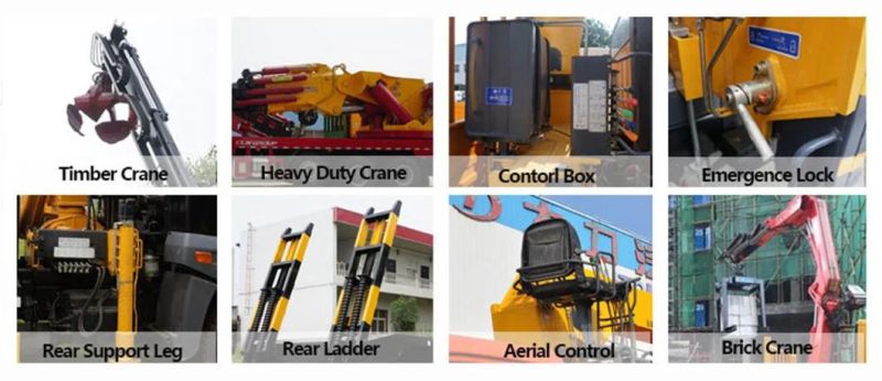 Isuzu 4*2 3 Ton Loader Folding Crane Truck