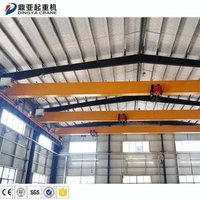 Dy Workshop 10ton with Electric Hoist Single Girder Bridge Crane Overhead