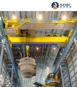 Metal Metallurgy Casting Foundry Double Girder Overhead Bridge Crane 5ton 10ton 50ton for Steel Factory to Lifting Molten