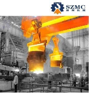 50t 60t Double Girder Metal Foundry Casting Industry Ladle Overhead Crane Used in Steel Factory
