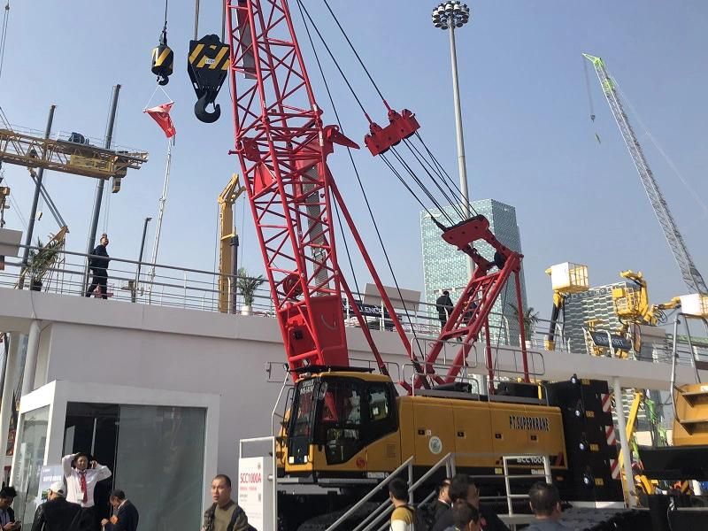 60tons Heavy Lifting Construction Equipment Mobile Crawler Crane Scc600A-6