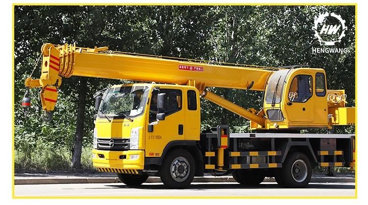 12 Tons Hydraulic Mobile Crane Boom Arm Hydraulic Truck Cranes