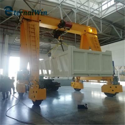 Rtg Mobile Gantry Crane Rubber Tyre Crane