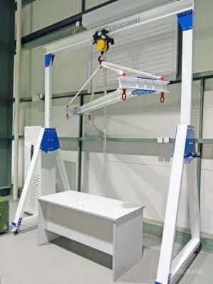 Aluminum Workflow Possible Light Duty Manual Gantry Crane